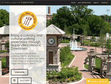 Tablet Screenshot of napervillefoodtours.com